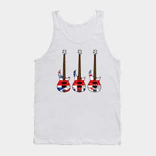 Bass Guitar UK Flag Bassist British Musician Tank Top